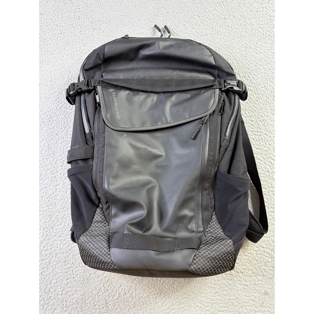 Timbuk2 Especial Tres Backpack Black Cordura Cycling Commuter Laptop Bag 40L